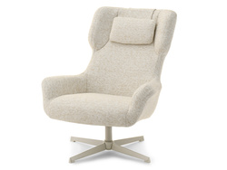 Cream fåtölj beige ben IRVING