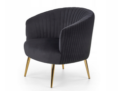 Svart fåtölj Crown