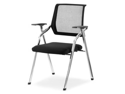 Kontorsstol svart/krom ben HENRY