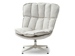 Fåtölj beige kräm ben JASPER