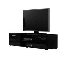 Svart tv-bänk 140 cm SOHO