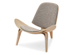 Beige ekbensfåtölj ROLAND