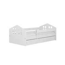 Säng med madrass för barnrum 80x160 vit KACPER