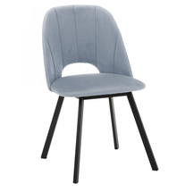 Matstol i velour grå FLOREN II