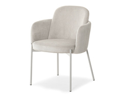 Corduroy stol beige grå ben OSTIA