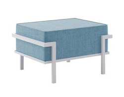 Modern trädgårdspuff blå IBIZA