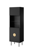 Svart vitrinskåp 60 cm PALAZZO