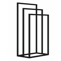 Svart TRE industriellt handduksställ