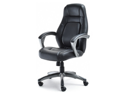 Kontorsfåtölj svart/grå ben DEKER