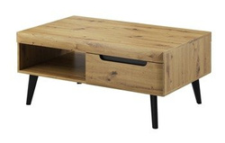NORDI soffbord med låda ek