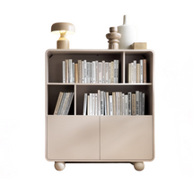 Tvådörrars bokhylla i kasmirfärg LUNARIS