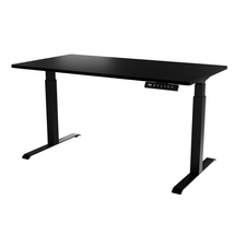 Svart skrivbord justerbart 150cm MONET LONG