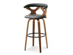 Valnöt hocker svarta ben valnöt BONITO