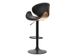 Valnöt hocker svarta ben valnöt HOCKER