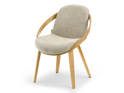 Boucle stol svart sits ekben LAGOS