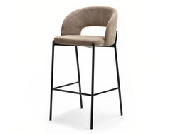Hocker beige svart ben GUIDO