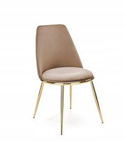 Beige stol velour K460