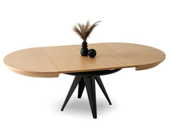 Runt fällbart bord 120 cm ek MAVERO