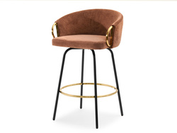 CLARA koppar hocker svarta ben