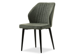 Stoppad stol grön svarta ben GASPAR