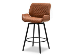 Hocker brun svart ben PEDRO