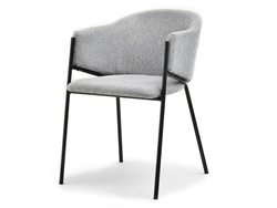 Modern stol grå svarta ben CLOE
