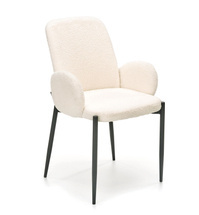 Beige matstol med armstöd K477