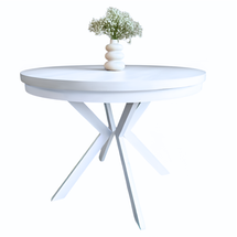 Runt matbord 120 cm svart EDDER