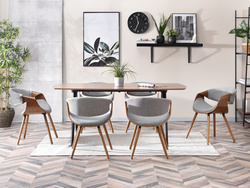 Stol i valnöt ben i valnöt valnöt/grå BENT