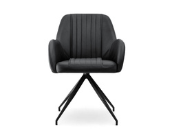 Modern stol svart sits svarta ben CHIARA