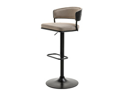 Hocker svart beige svart ben MALIA