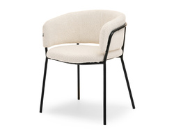 Grädde stol svarta ben SORIN