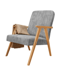 Retro fåtölj grå PRL