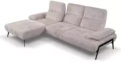 Loungesoffa beige höger CESAR