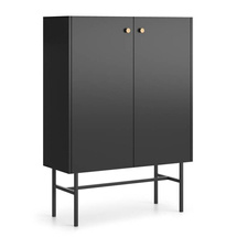 Svart tvådörrars byrå SPELLO