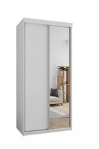 Smal garderob med spegel vit TOP 23-100