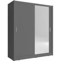 Grafit garderob med spegel 150 cm MAI