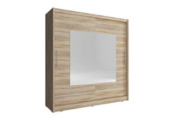 Stor garderob med spegel 200 cm MAI IX