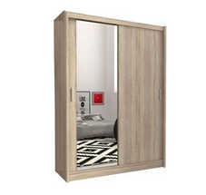 Billig garderob med spegel 150 cm MAI