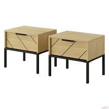 2 sängbord med låda VERSO