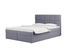 Kontinentalsäng med förvaring 140x200 ljusgrå MEGAN