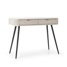 Beige sminkbord med svarta ben CALMA