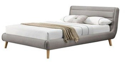 Modern säng 140x200 ljusgrå Elanda