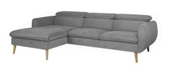 Hörnsoffa CENTO 04 grå vänster 250x170x96 cm