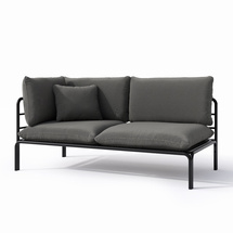 Trädgård schäslong grafit VELUCCI