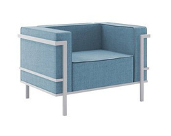 Modern trädgårdstol blå IBIZA