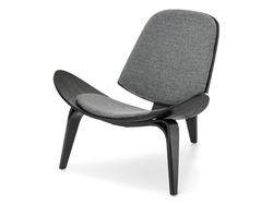 Kontorsfåtölj i grafit med svarta ben ROLAND