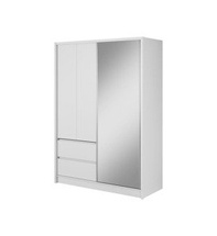 Garderob spegeldörr 150 cm vit Sara 