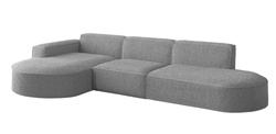 Grå hörnsoffa vänster PARMA L