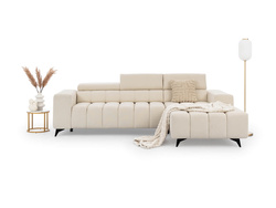 Kräm hörnsoffa med sovfunktion höger RAGULIO SMALL